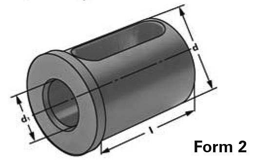 MACK Reduzierbuchsen KRH ungeschlitzt Ø 32 x 20 mm, 47-KRH-32-20