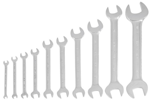 Kraftwerk Doppelgabelschlüssel-Satz 10-teilig von 6 bis 32 mm, 3553
