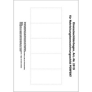 Moedel Beschriftungsbogen für PERFEKT, 100x49, 5 mm, VE: 5 Etiketten/Bogen, 56217