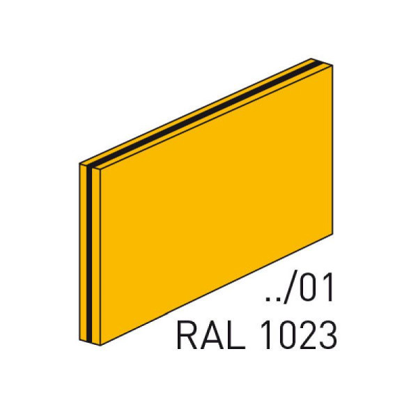 Stein HGS Fertigschild -Thermograv®-, für Schilderträger, PBT (86 x 36 mm) oder, ABS (80 x 38 mm), 80 x 33 mm, RAL 9016 weiß, (schwarzer Kern), 80.b9011-04