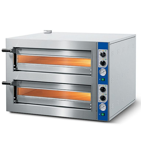 Mastro GO Elektro-Pizzaofen für 4+4 Pizzen ø 350 mm, mechanische Bedienung, CAB0033/CN