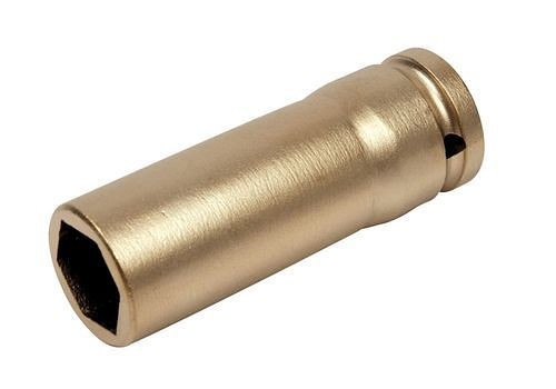 DENIOS Steckschlüssel-Einsatz 6-kant für Schlagschrauber, lang, 1/2" x 13mm, funkenfrei, 272498