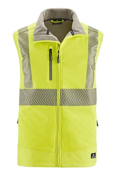 4PROTECT Warnschutz-Softshellweste PARAMUS, leuchtgelb, Größe: 5XL, 3425-5XL