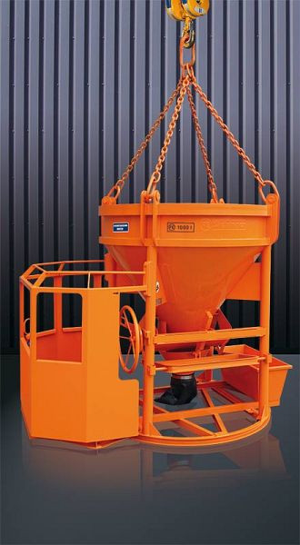 Eichinger PAM-Silo 1016H.10, 750l, Angeschweißte Kette, Handrad, Auslauf Ø 150 mm, Transport: 1 Person, 10161003300000