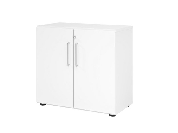Hammerbacher Schrank 928T2, 2 OH, Korpus: Weiß / Front: Weiß, 80 x 42 x 74,6 cm (BxTxH), V928T2/W/W/BS
