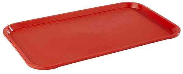 APS GN 1/1 Fast Food-Tablett, 53 x 32,5 cm, Höhe: 2 cm, Polypropylen, rot, 00552