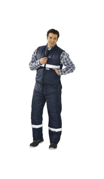 Planam Kühl-/Gefrierhaus Kühlhaus Weste, marine, Innenfutter rot, Größe XXXL, 5122064