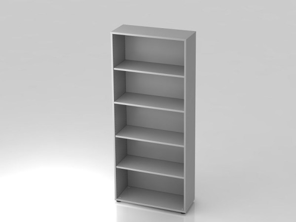 Hammerbacher Regal, 5OH 33cm tief Grau, 80x33x188 cm (BxTxH), V4000/5