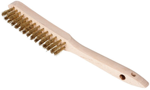 SW-Stahl Messing-Drahtbürste 2-reihig, 63201SB, 4033592136853