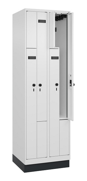 C+P Z-Spind Evolo PLUS, Sockel, 4 Fächer, 1950x600x500mm, 9016/9016, 049023-204 S10026