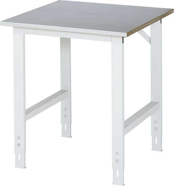 RAU Arbeitstisch Serie Tom (Grundtisch), B750 x T800 x H760-1080 mm, 06-625ES80-07.12