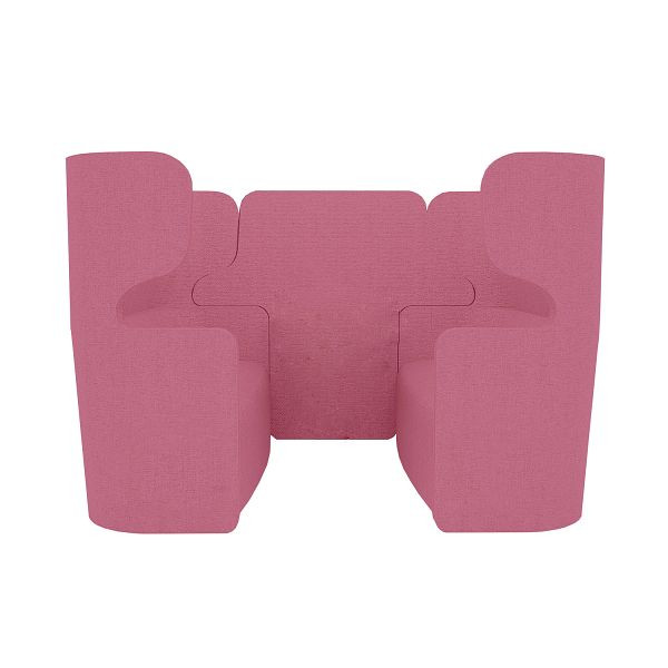 Bisley Raum in Raum Lösung Vivo, Viersitzer, Hohe Rückenlehne, NE0173 lipstick, VIVH4XP.NE0173