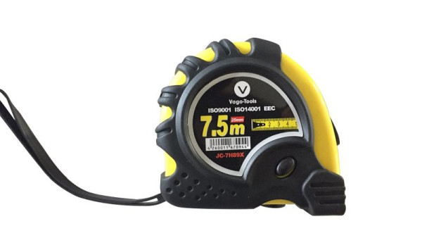 VaGo-Tools Rollband Maßband Messband 7,5m Rollmaßband zwei Stopknöpfe Metermaß, JR-7H89X_kv