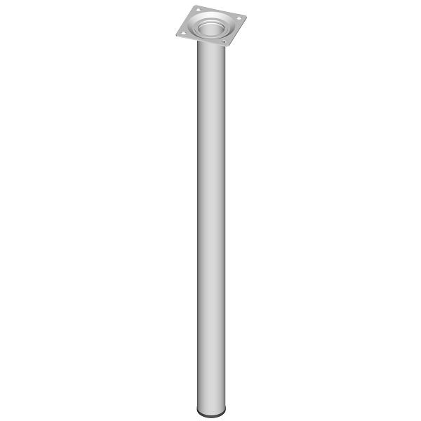 Element System STAHLROHRFUSS, LOSE, Ø30, M10, 600 mm, WEISS, VE: 4 STÜCK, 11100-00064
