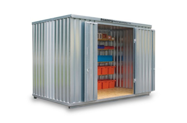 FLADAFI Materialcontainer MC 1400 XXL, verzinkt, zerlegt, 4.050 x 2.540 x 2.595 mm, F2514200201