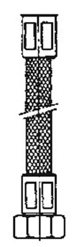 Benkiser Flexibler Schlauch M10x1x3/8 Zoll für 174/175/198/199, Länge 420 mm, 0160217