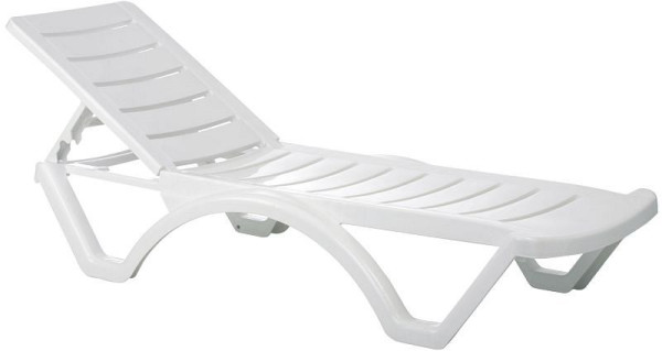 CLP 4er Set Sonnenliege Aqua, weiß, 312726, 4251756405656