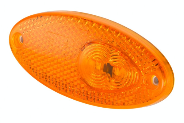 HELLA Seitenmarkierungsleuchte - LED - 12V - Schraubanschluss/Anbau - gelb - LED-Lichtfarbe: gelb - 165mm - links/rechts, 2PS 964 295-387