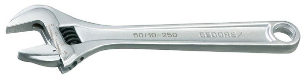 GEDORE Einmaulschlüssel, verstellbar 10", verchromt, 6381100