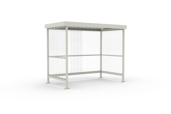 WSM Überdachung Jena Maxi K RAL 9002 als Bausatz, 102100442