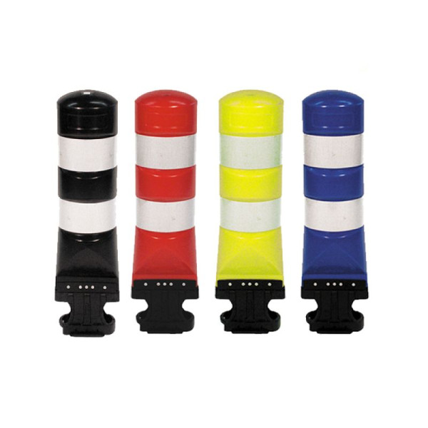 Stein HGS Poller -Leitboy L120-, schwarz mit weißen Folienstreifen, 18361