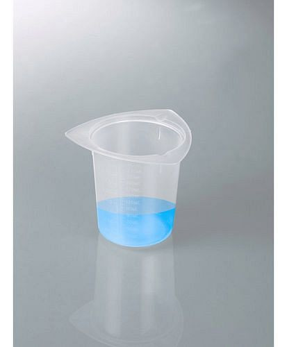 DENIOS Universal-Messbecher aus PP, mit Ausgusslippen, 250 ml, VE: 24 Stück, 281785