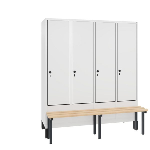 C+P Spind Evolo, 4 Abteile, H1850xB1590xT815 mm, Weiß/MDF Weiß, 48030-42 S10337