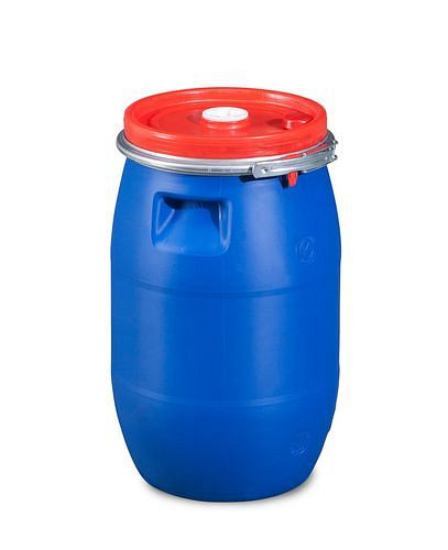 DENIOS Kunststoff-Spund-Deckelfass mit Doppelzulassung, 30 Liter, 266133