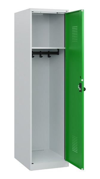 C+P Spind Evolo PLUS, 1 Abteil, 1530x400x500mm, 7035/6037, Drehriegel, 0490005-12 S10011
