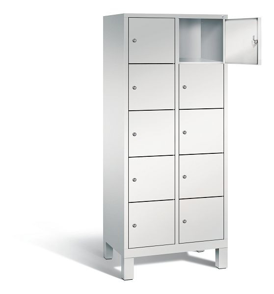 C+P Schließfachschrank Evolo, H1850xB810xT500mm, Farbe: Lichtgrau, 48010-225 S10005