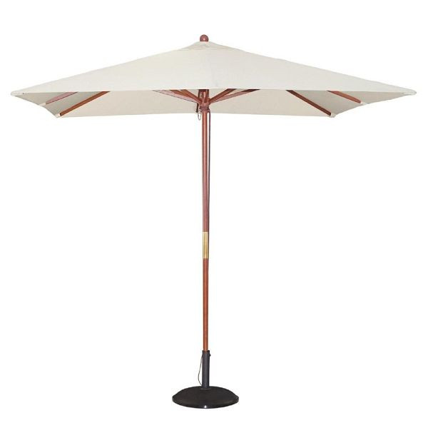 Bolero viereckiger Sonnenschirm creme 2,5m, Flaschenzugsystem, GH988