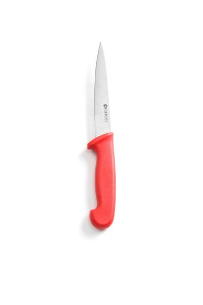 Hendi Filetiermesser, LxBxH: 300x25x40 mm, Rot, für rohes Fleisch, 842522