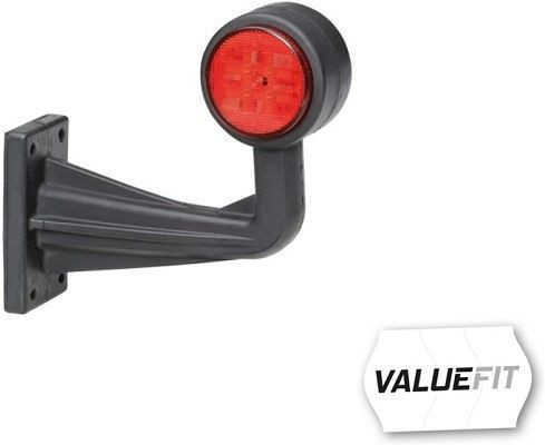 HELLA VALUEFIT Umrissleuchte, Valuefit, LED, 12/24V, gebogen, rechts/seitlicher Anbau, 2XS 357 005-041