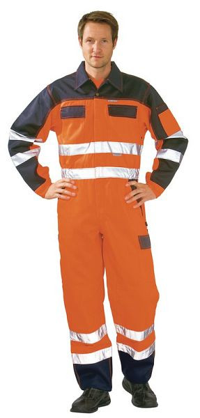Planam Warnschutz Rallyekombi, orange/marine, Größe 42, 2036042