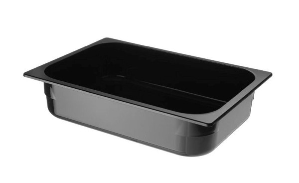 Hendi Eiscreme Behälter Polykarbonat, LxBxH: 360x250x80 mm, Schwarz, 807071