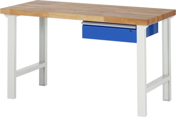 RAU Werkbank Serie 7000 - Baukasten-Bauweise, 1 x Schublade, 1500x840x700 mm, 03-7001A1-157B4S.11