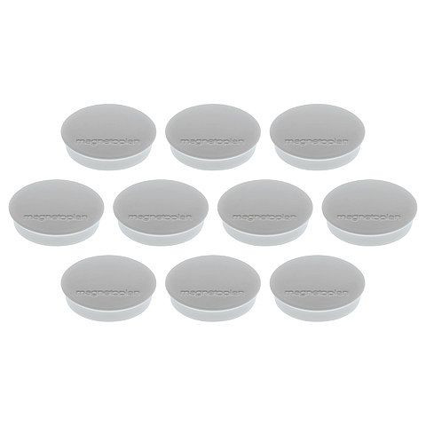 Magnetoplan Magnet Discofix Standard, Farbe: grau, VE: 10 Stück, 1664201