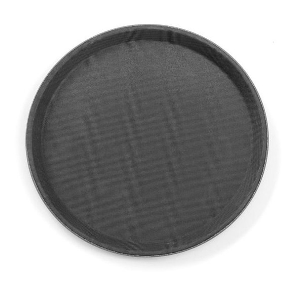 Hendi Antirutsch-Serviertablett, rund, ØxH: 410x20 mm, Polypropylen Euronorm, 878149