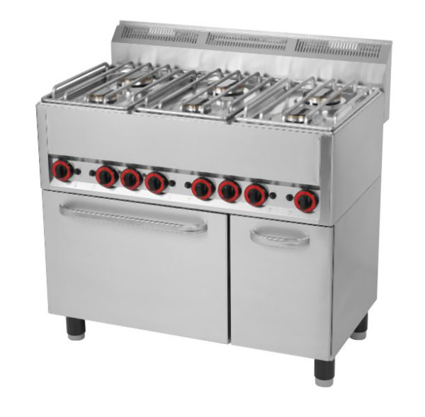 RM Thermik Serie 600, Gasherd mit Elektro-Backofen, 990x600x860 mm, SPT-90GL