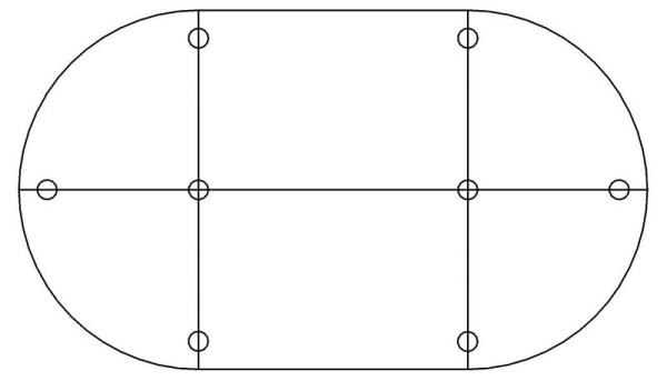 Hammerbacher Meeting Tischsystem K-Serie Set K3, 320 x 160 cm, 4x VKP91, 2x VKP16, 8x VSTFK, Ahorn, VSETK3/3/C