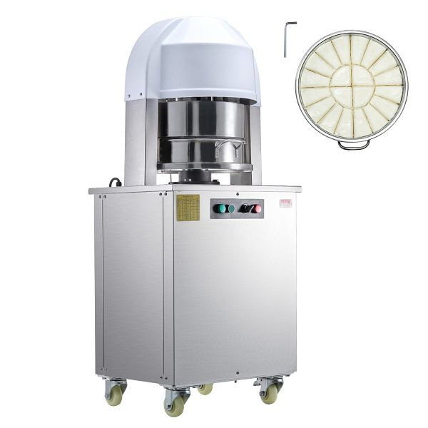 VEVOR Elektrischer Teigteiler 20 Stück Teigschneider Brotbackautomat Teigpresse, DDMTFGQLD20LFYNM3V2