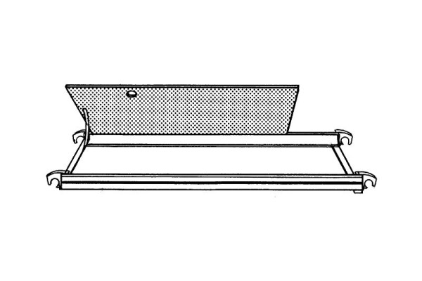 HYMER Bühne mit Durchstiegsklappe, Länge 1,90 m, Breite 0,65 m, 627624