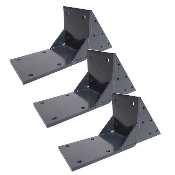 Mendler 3er-Set Dachsparrenadapter für Kassetten-Markise T124, Dachsparren Halterung Adapter, anthrazit, 3x76442