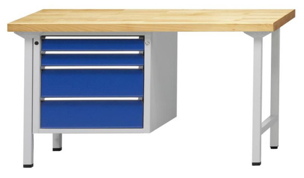ANKE Werkbänke Kombiwerkbank, Modell 707 V, 1500 x 700 x 890 mm, RAL 7035/5010, BMP 40 mm, 410.193