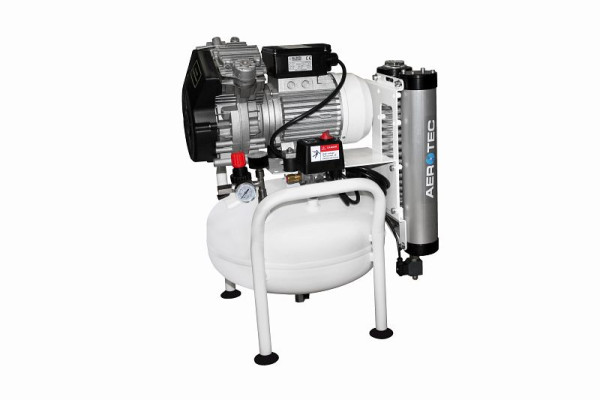 AEROTEC Kompressor Druckluft mit Trockner ölfrei, XTR 2D-25 L, 25350711