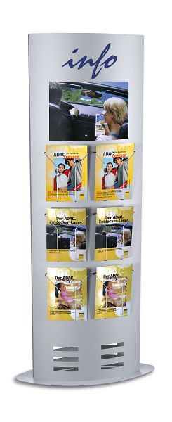 Kerkmann Säule tec-art Size, B 770 x T 330 x H 1850 mm, alusilber, 44693614