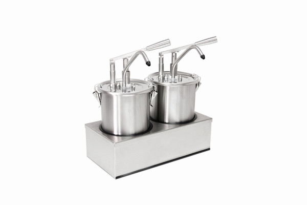 Schneider Dosierspender 2-fach, Inhalt 2x5 Liter, Höhe: 435 mmxØ180 mm, 152401