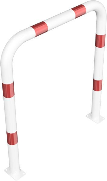Schake Rammschutzbügel Ø 76 x 2,6 mm ohne Querholm für Dübel Befestigung, Gesamtbreite: 1000 mm, Gesamthöhe: 1150 mm, 477_09PB