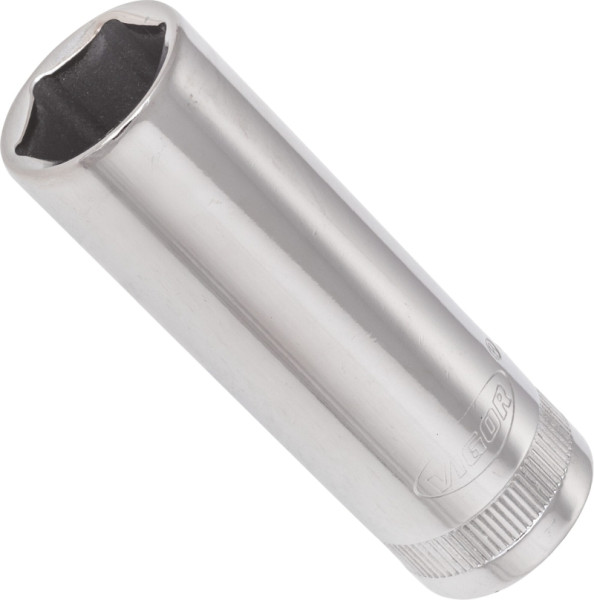 VIGOR Steckschlüsseleinsatz, lang, Vierkant hohl 10 mm (3/8 Zoll), Außen-Sechskant Profil, 15 mm, V2313N