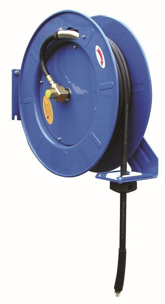Planeta Schlauchaufroller ENL-809-103 mit geschlossenem Stahlblechgehäuse mit 10 m Gummischlauch, 3/8" Anschluß, G40053